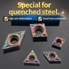 Keencuteer CNC Quenching Inserts Ultra-Hard Carbide Tips Hard Steel Colored Blades