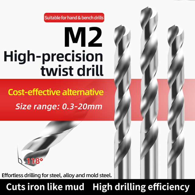 Twist Drill Bit White Drill Aluminum Alloy Punch Straight Shank