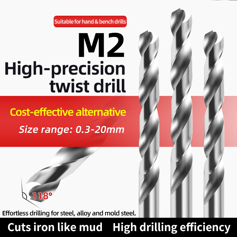 Twist Drill Bit White Drill Aluminum Alloy Punch Straight Shank