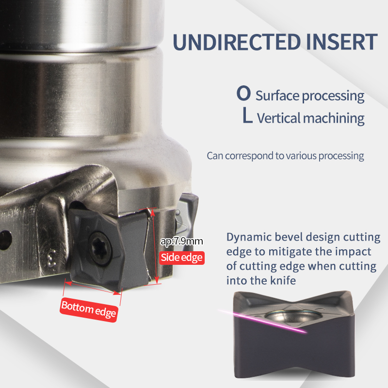 Mfsn Milling Cutter Disc 88-Degree High-Speed Feed Flat Heavy Cutting Disc