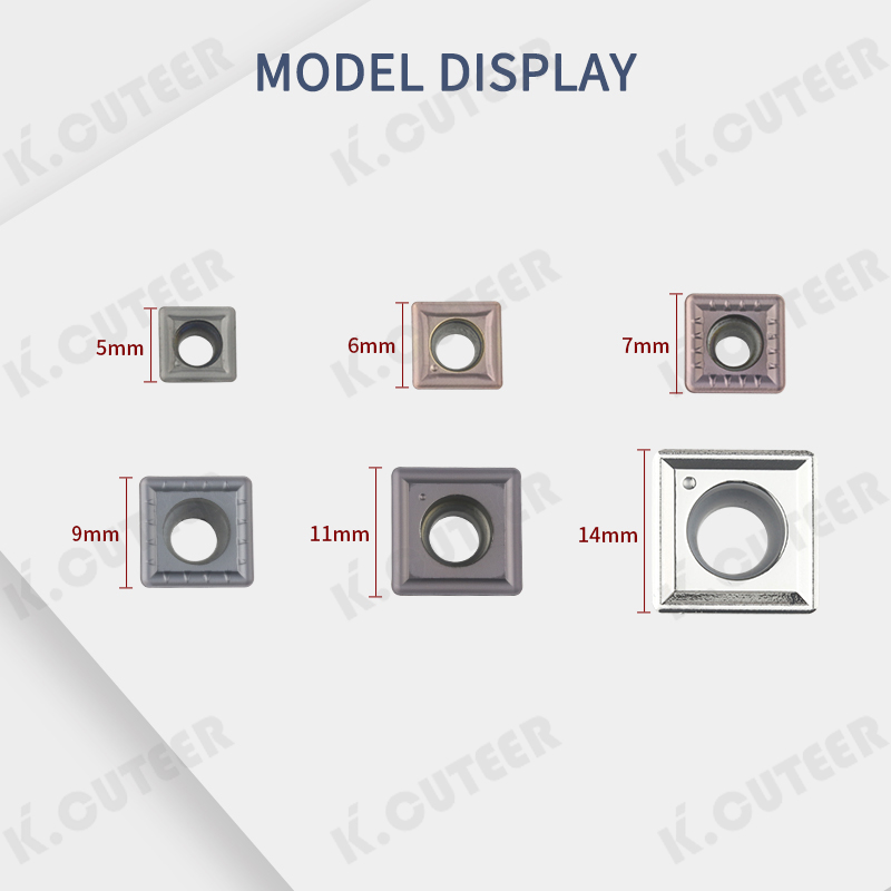 Keencuteer Violent Drilling CNC Inserts Come in Various Materials Steel/Stainless Steel/Cast Iron/Ceramic/Aluminum