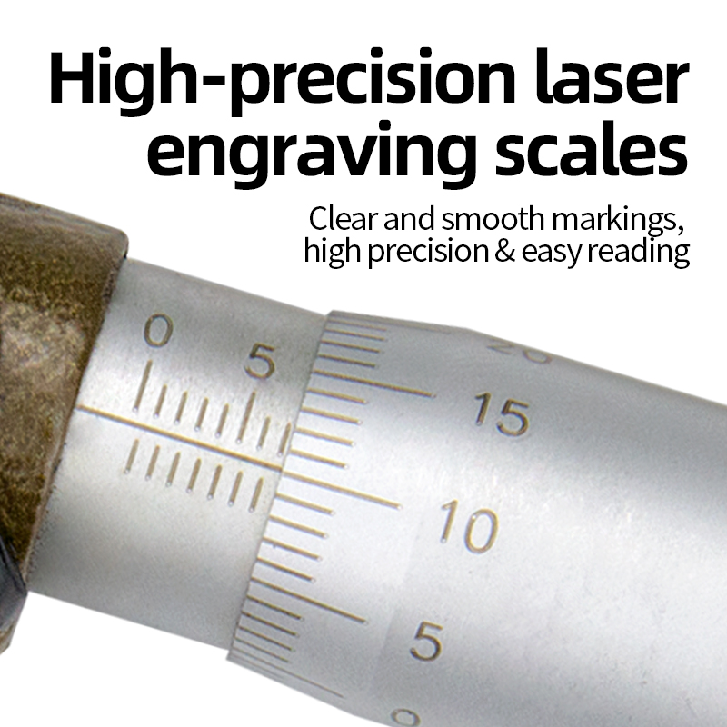 Outside Micrometer 0-25-50mm Screw Micrometer, Precision Caliper Thickness Gauge High Accuracy 0.01mm