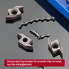 CNC Lathe Back-Sweep Tool Inserts, Swiss-Type Lathe Inserts for Stainless Steel Parts