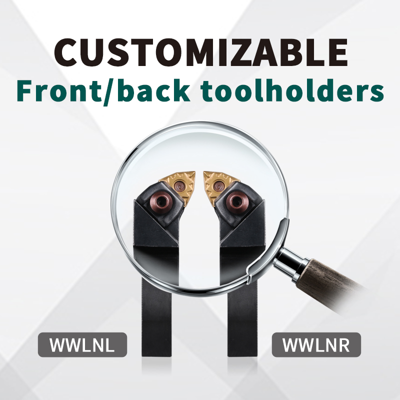 Wwlnr/Mwlnr CNC Lathe Tool Holder for Peach-Shaped 95-Degree External Turning Tool