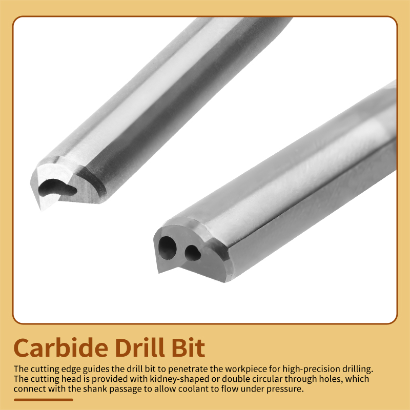 Gun Drill Deep Hole Drilling Carbide Impact Drill Bit Extended Hole Drilling