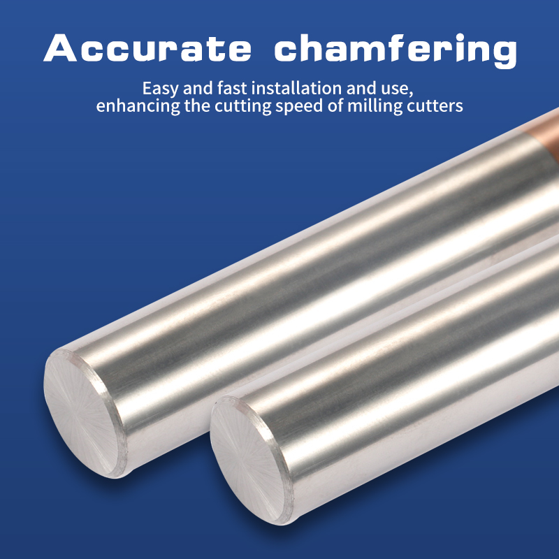 60-Degree Two-Flute End Mill Tungsten Steel Carbide CNC Tool
