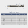 Aluminum Spiral Tap M2/M2.5/M3/M3.5/M4 White Aluminum-Specific Tap