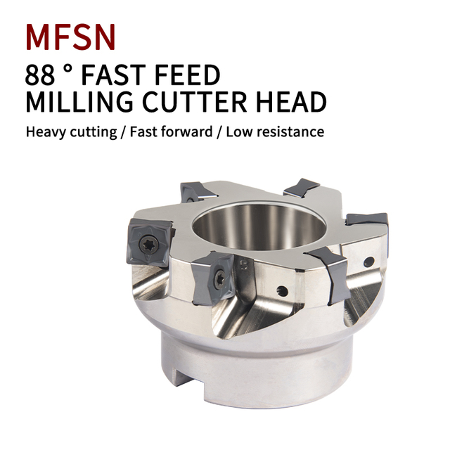 Mfsn Milling Cutter Disc 88-Degree High-Speed Feed Flat Heavy Cutting Disc