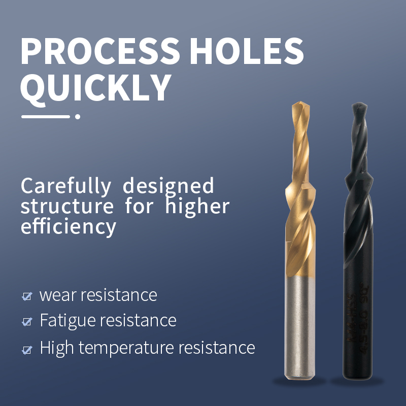 Cobalt Secondary Step Drill for Stainless Steel Countersinking Stepped Hole and Chamfering