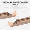 V-Shaped Grooving CNC Shallow Groove Insert Mggn