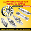 Keencuteer Ultra-Bright Brushed Aluminum Alloy Blade for Car Rims Chip-Free No Snowflakes