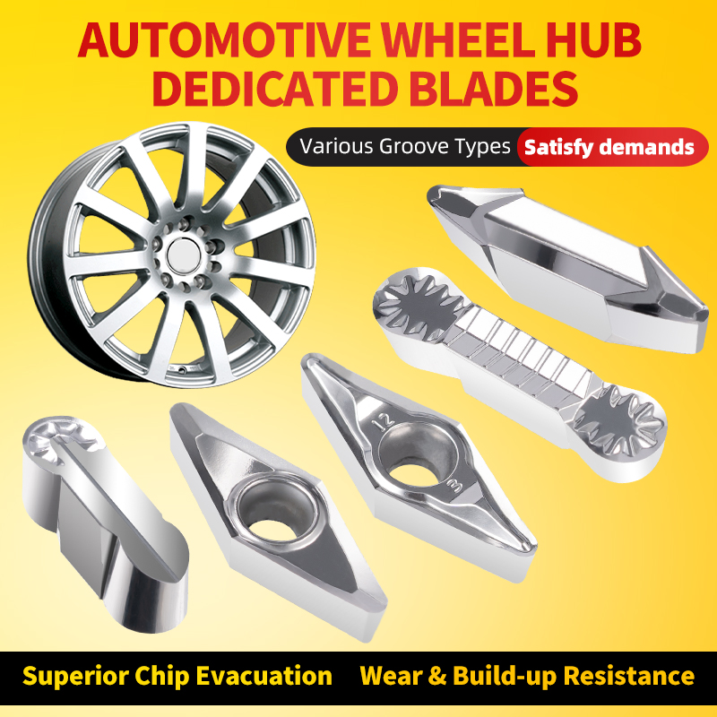 Keencuteer Ultra-Bright Brushed Aluminum Alloy Blade for Car Rims Chip-Free No Snowflakes