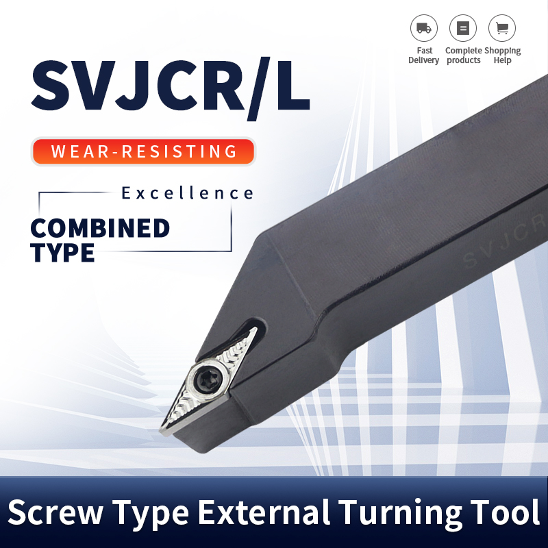 CNC Lathe Tool 93-Degree External Turning Svjcr1616h11/2020K16 Standard Lathe Tool Holder