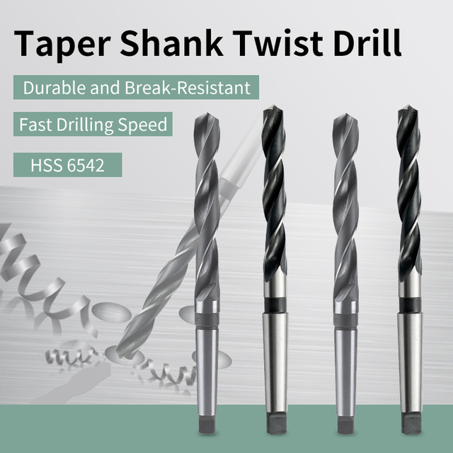 High-Speed Twist Drill with Taper Shank 6-100mm Morse Taper Drill Bit
