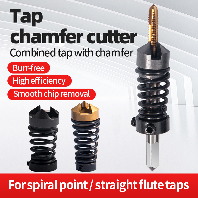 Tapping Chamfer Cutter M2/3/4/5/6 Straight Flute Composite Integrated Type for End Machines