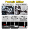 CNC 70-Degree Metal-Ceramic Solid Alloy Flat-Bottom Tungsten Steel Mill
