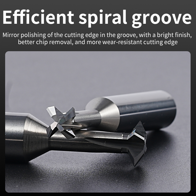 Tungsten Steel Chamfering Cutter 90/60-Degree Carbide Double-Sided Countersunk Side Hole Milling Cutter