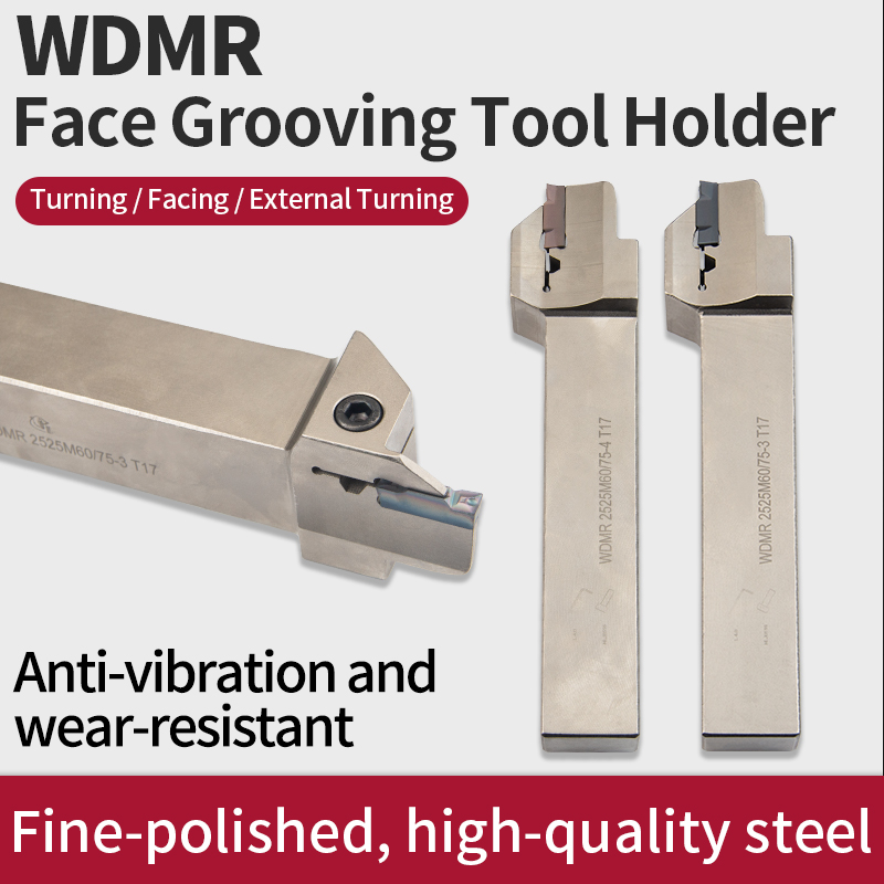 CNC End Face 25 Square Deep-Cut Outer Circular Flat Slot Cutter Bar