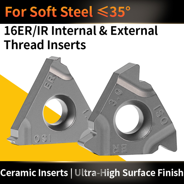 CNC Internal and External Thread Insert Steel Workpiece Metric Thread Cutter Head