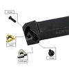 CNC lathe tool holder for external threads and trapezoidal thread tools