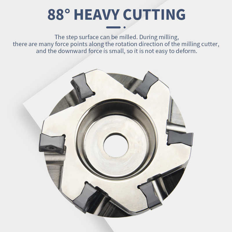 Mfsn Milling Cutter Disc 88-Degree High-Speed Feed Flat Heavy Cutting Disc