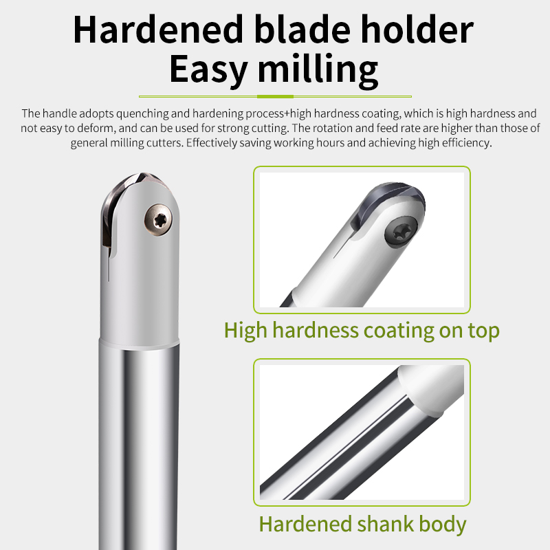 Machining Center T2139 Spherical Milling Tool Holder Semi-Circular Shock-Resistant Hardened Tool Holder